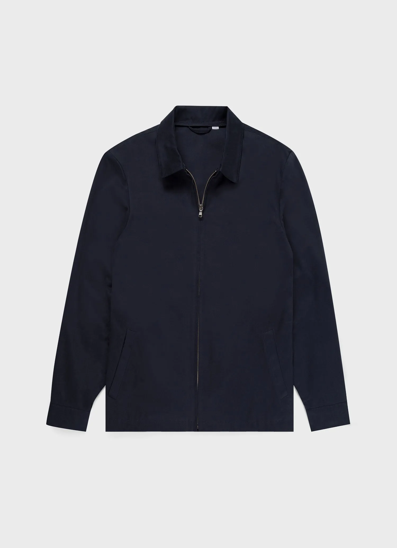 Men's Cotton Harrington Jacket in Navy sold by Sunspel