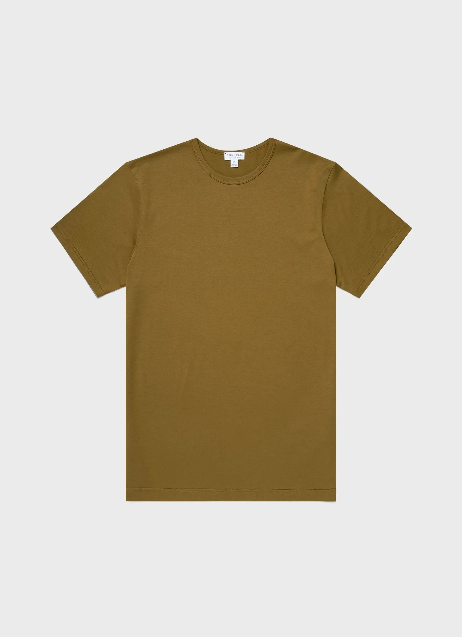 Men's Classic T-shirt in Olive sold by Sunspel