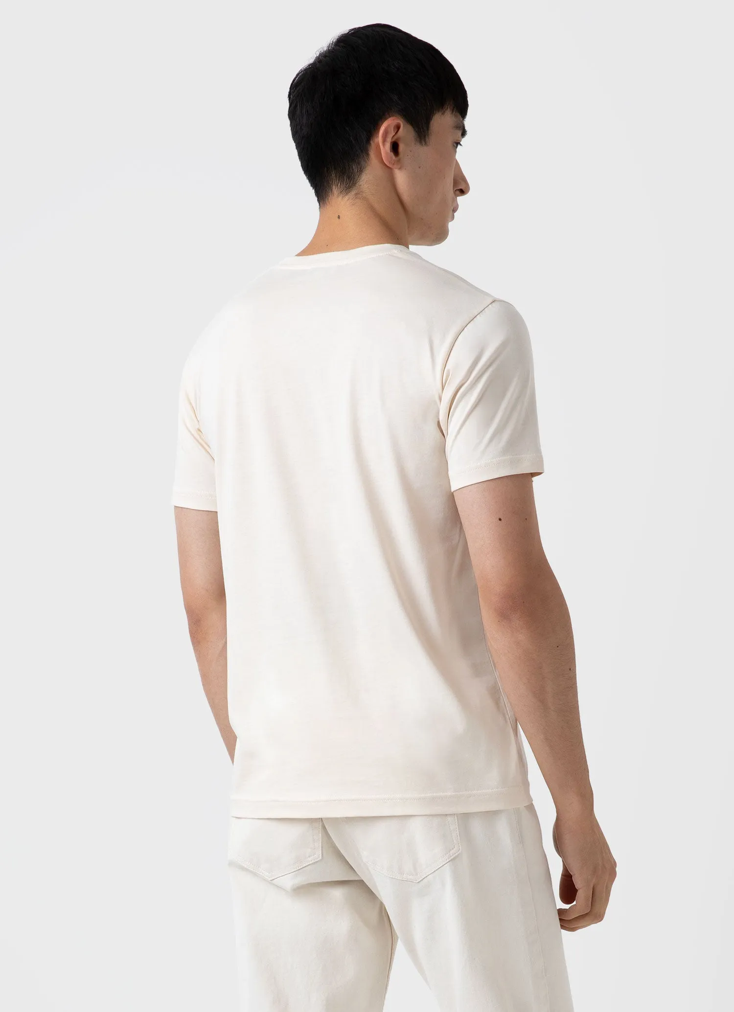 Men's Undyed Riviera T-shirt in Undyed sold by Sunspel product image thumbnail 5