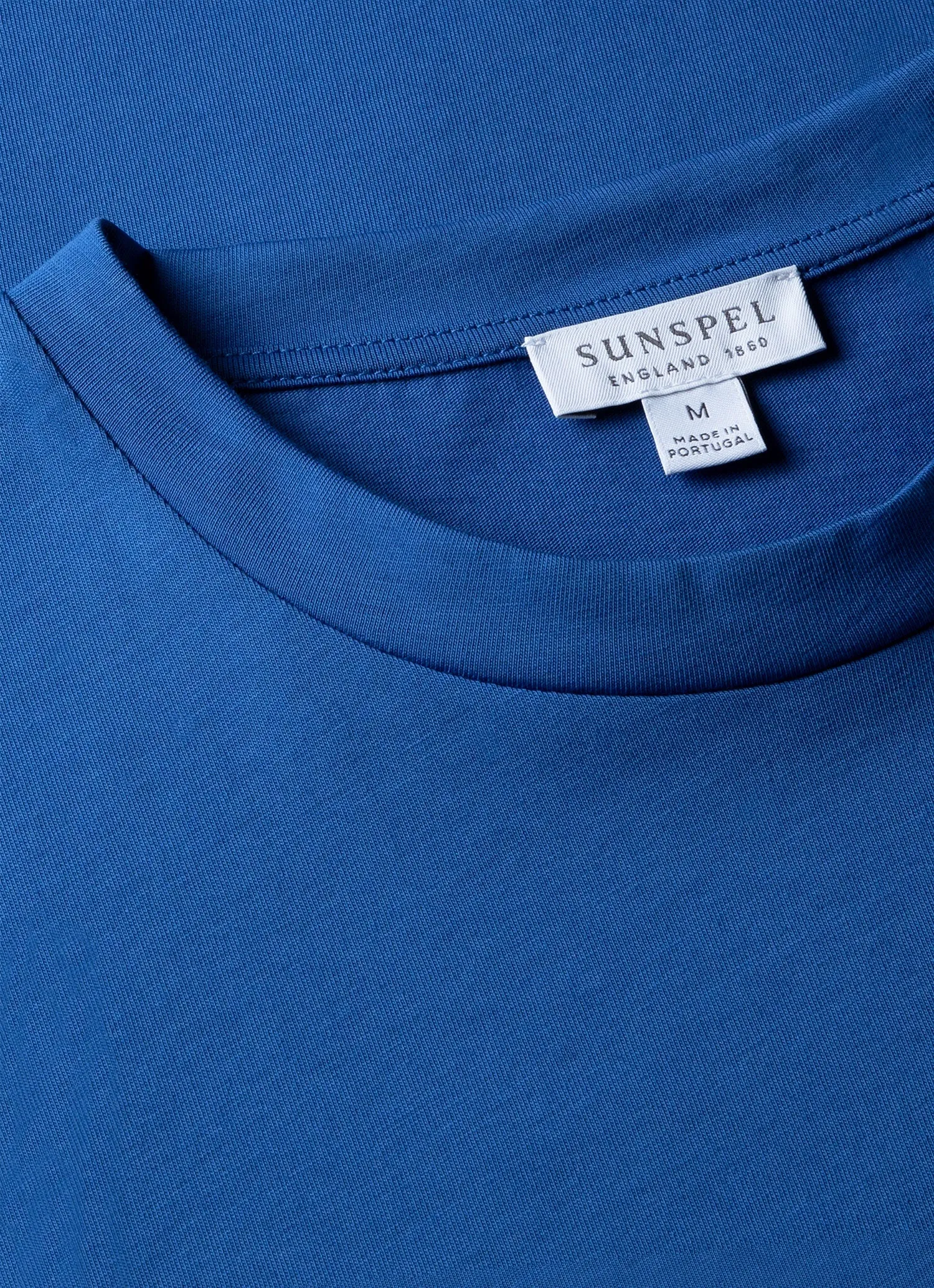 Men's Riviera Midweight T-shirt in French Blue sold by Sunspel product image thumbnail 4