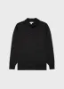 Men's Extra-Fine Merino Polo Shirt in Charcoal Melange sold by Sunspel