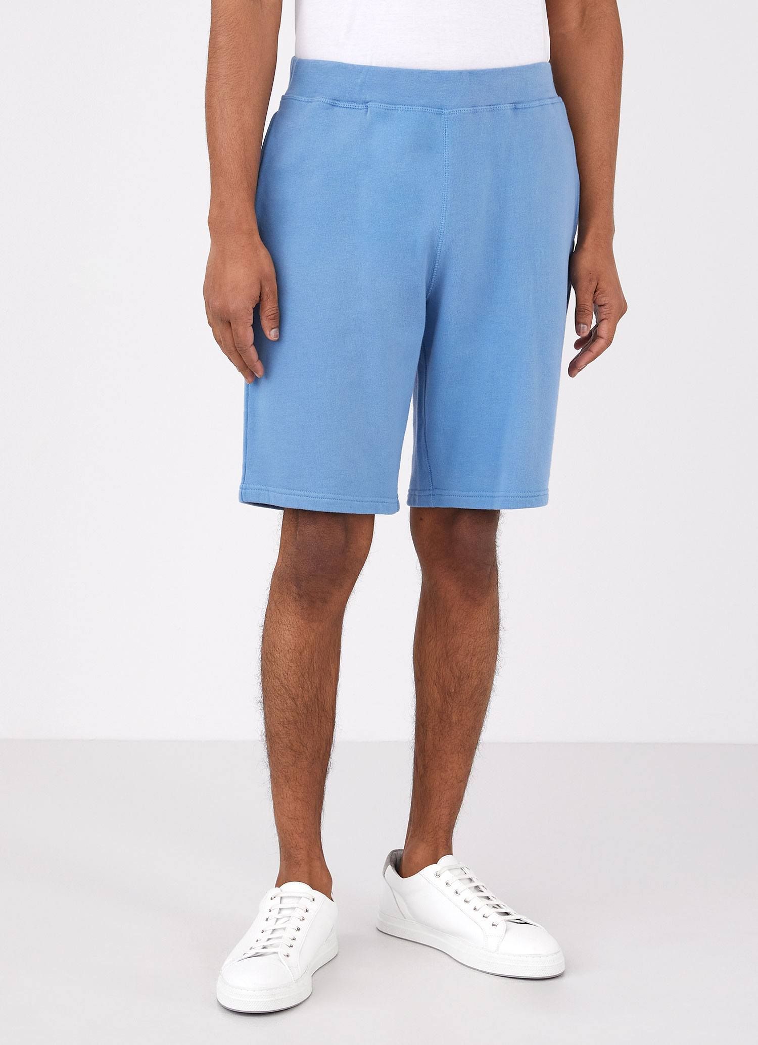 Men's Loopback Shorts in Lake Blue sold by Sunspel product image thumbnail 2