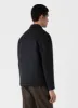 Men's Insulated Wool Jacket in Charcoal Melange sold by Sunspel