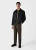 Men's Insulated Wool Jacket in Charcoal Melange sold by Sunspel