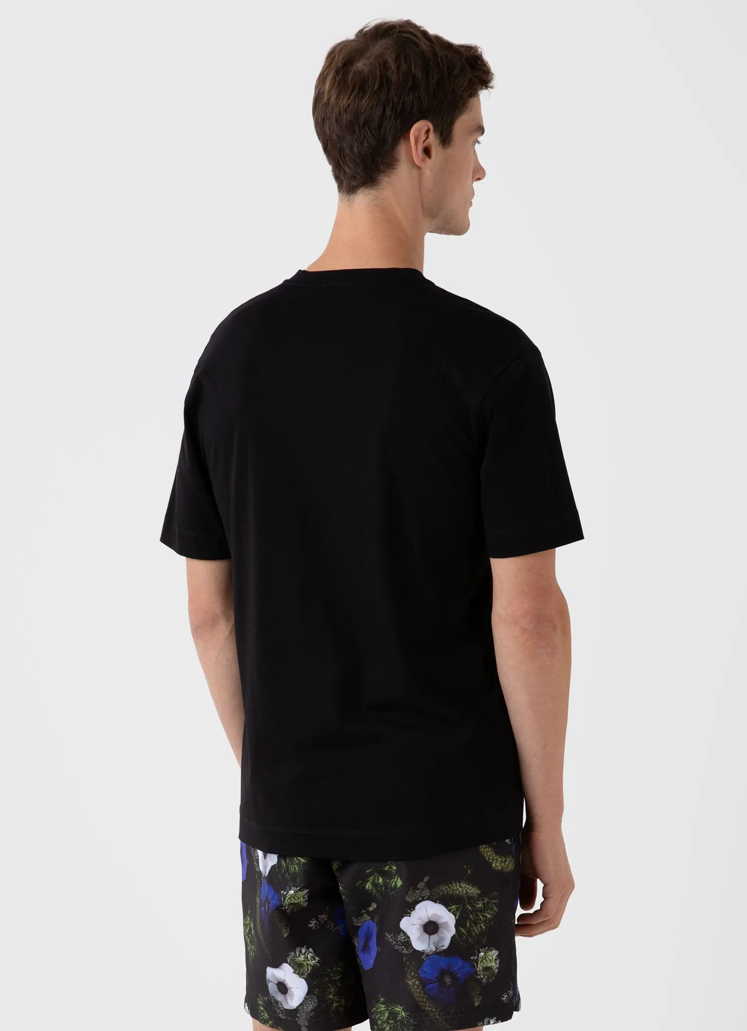 Men's Charlotte Gosch Pocket T-shirt in Sea Moss sold by Sunspel product image thumbnail 4