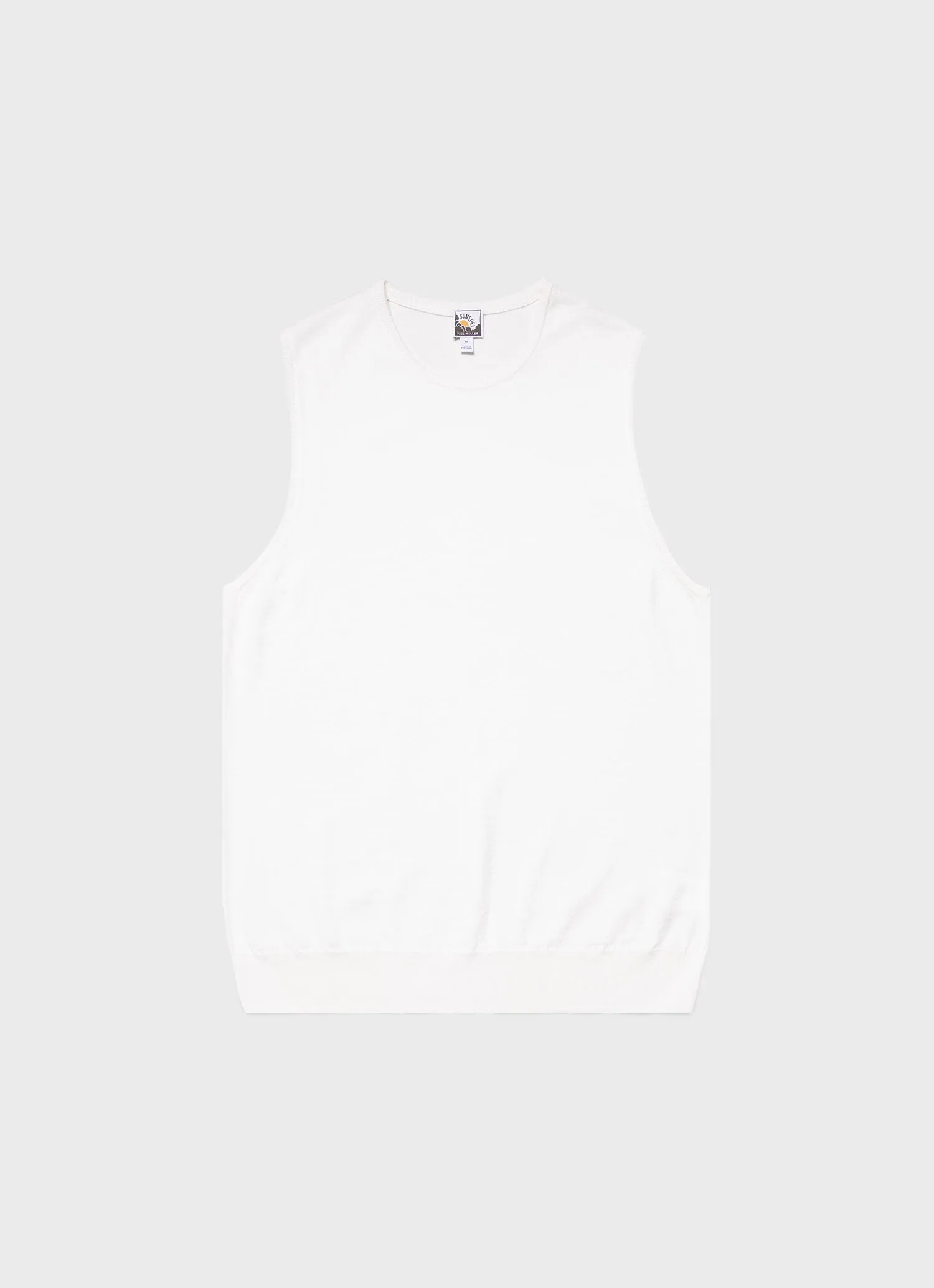 Men's Paul Weller Merino Tank Top in Cotton sold by Sunspel