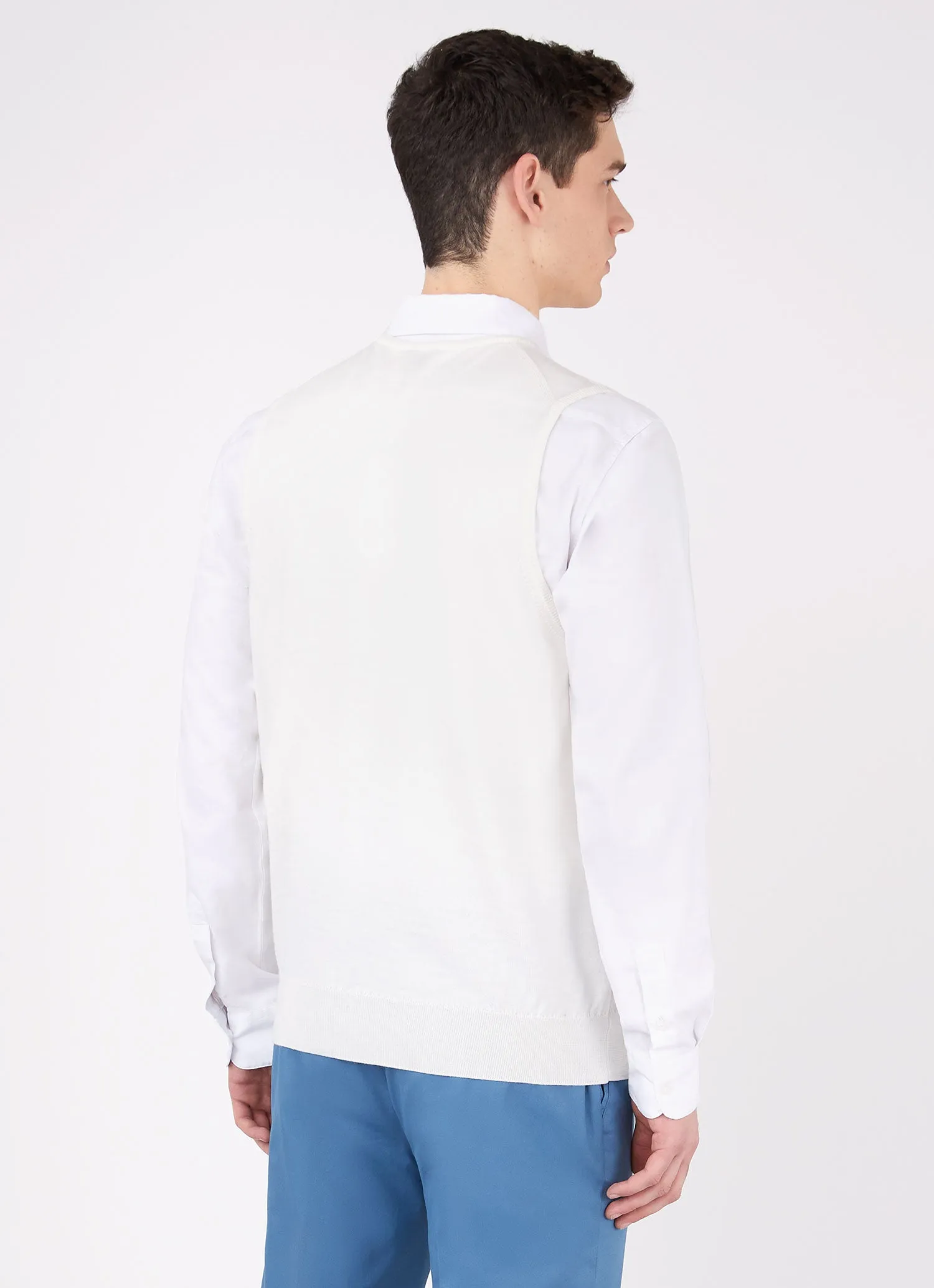 Men's Paul Weller Merino Tank Top in Cotton sold by Sunspel product image thumbnail 4