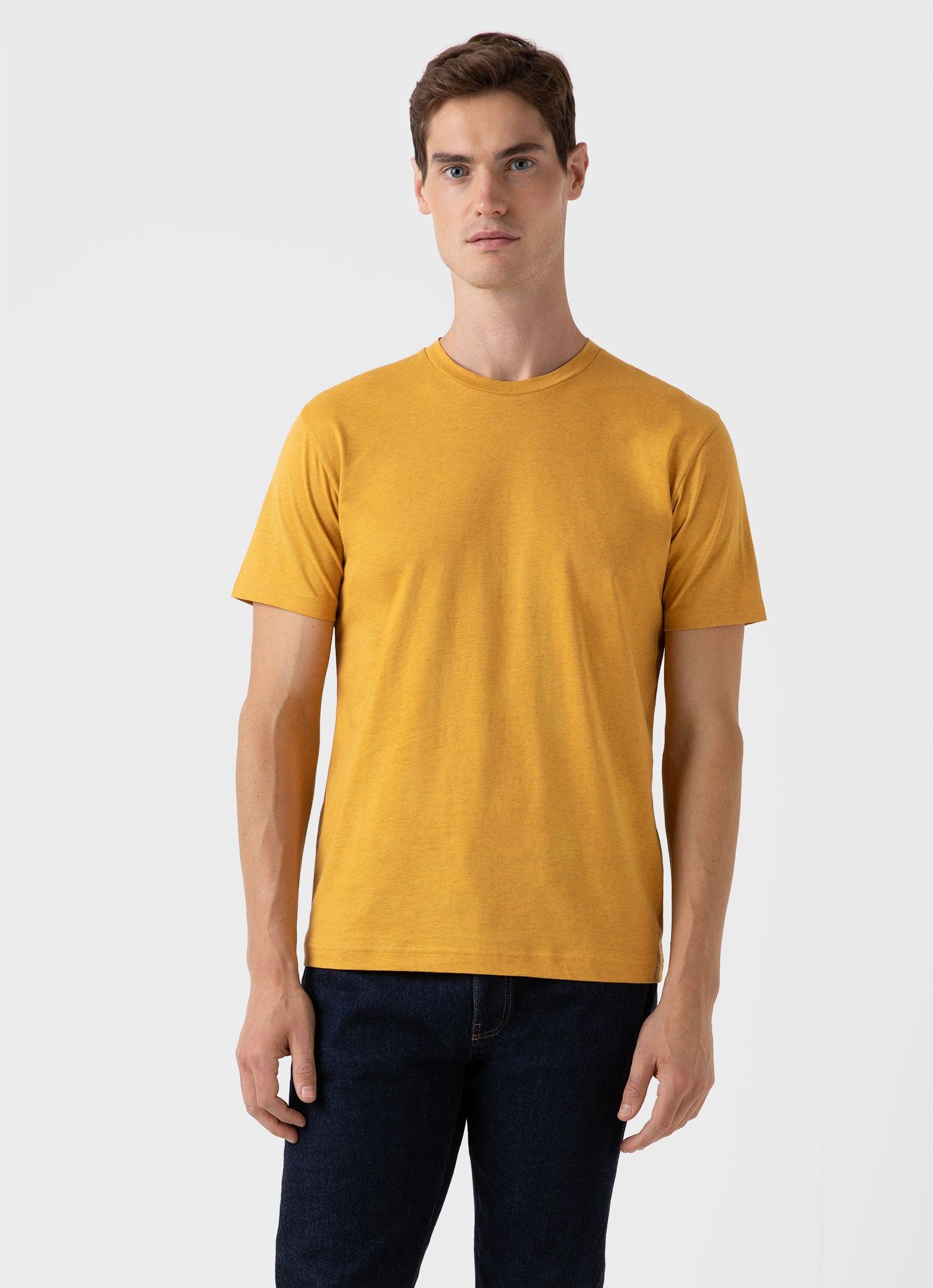 Men's Riviera T-shirt in Cider Melange sold by Sunspel product image thumbnail 2