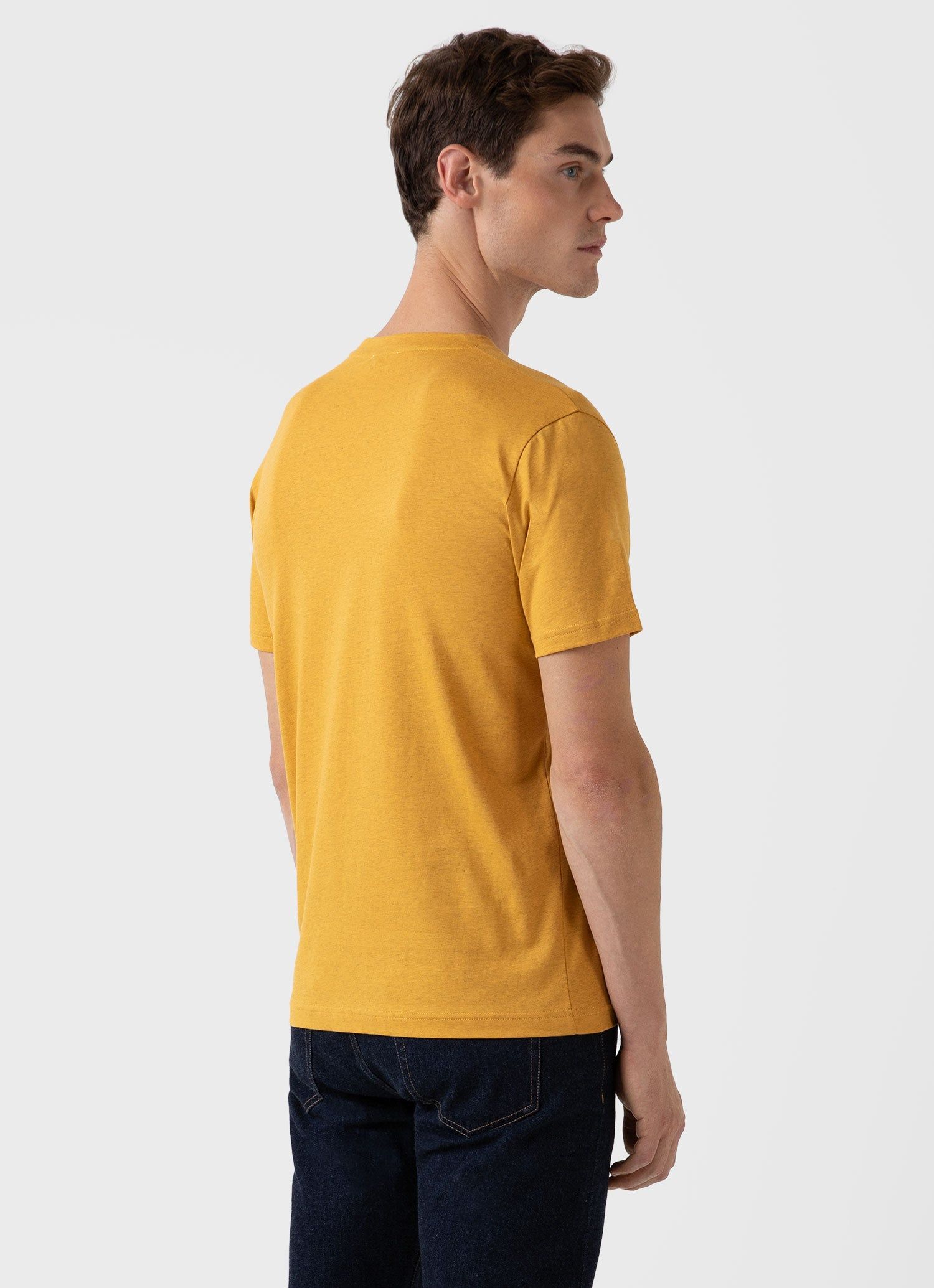 Men's Riviera T-shirt in Cider Melange sold by Sunspel product image thumbnail 4