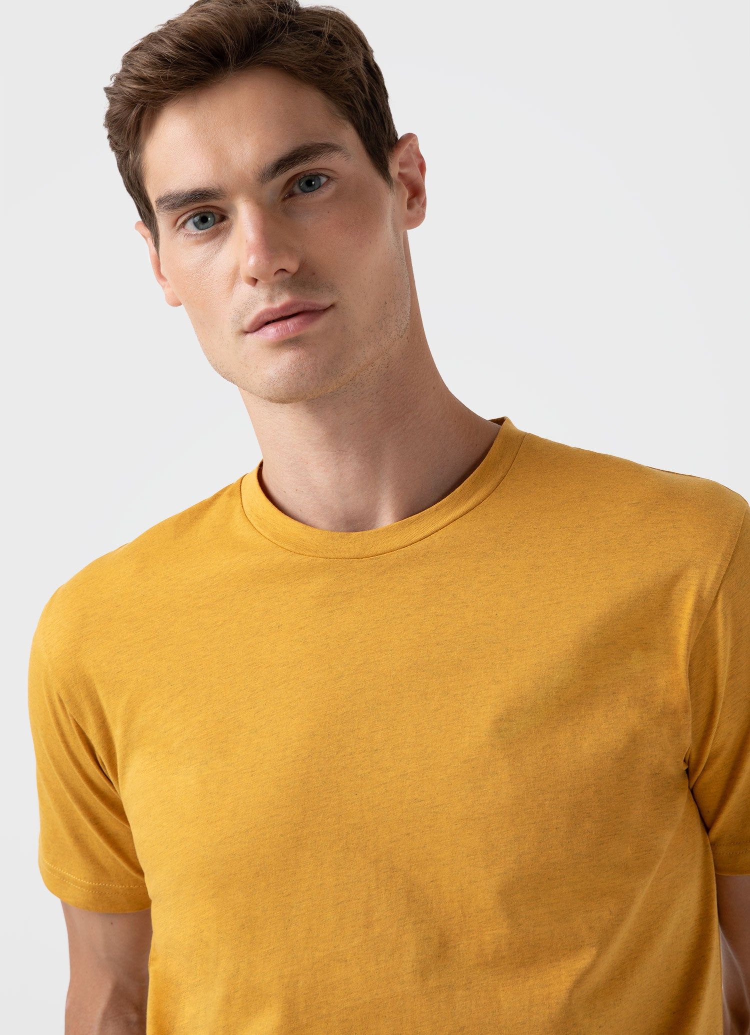 Men's Riviera T-shirt in Cider Melange sold by Sunspel product image thumbnail 5
