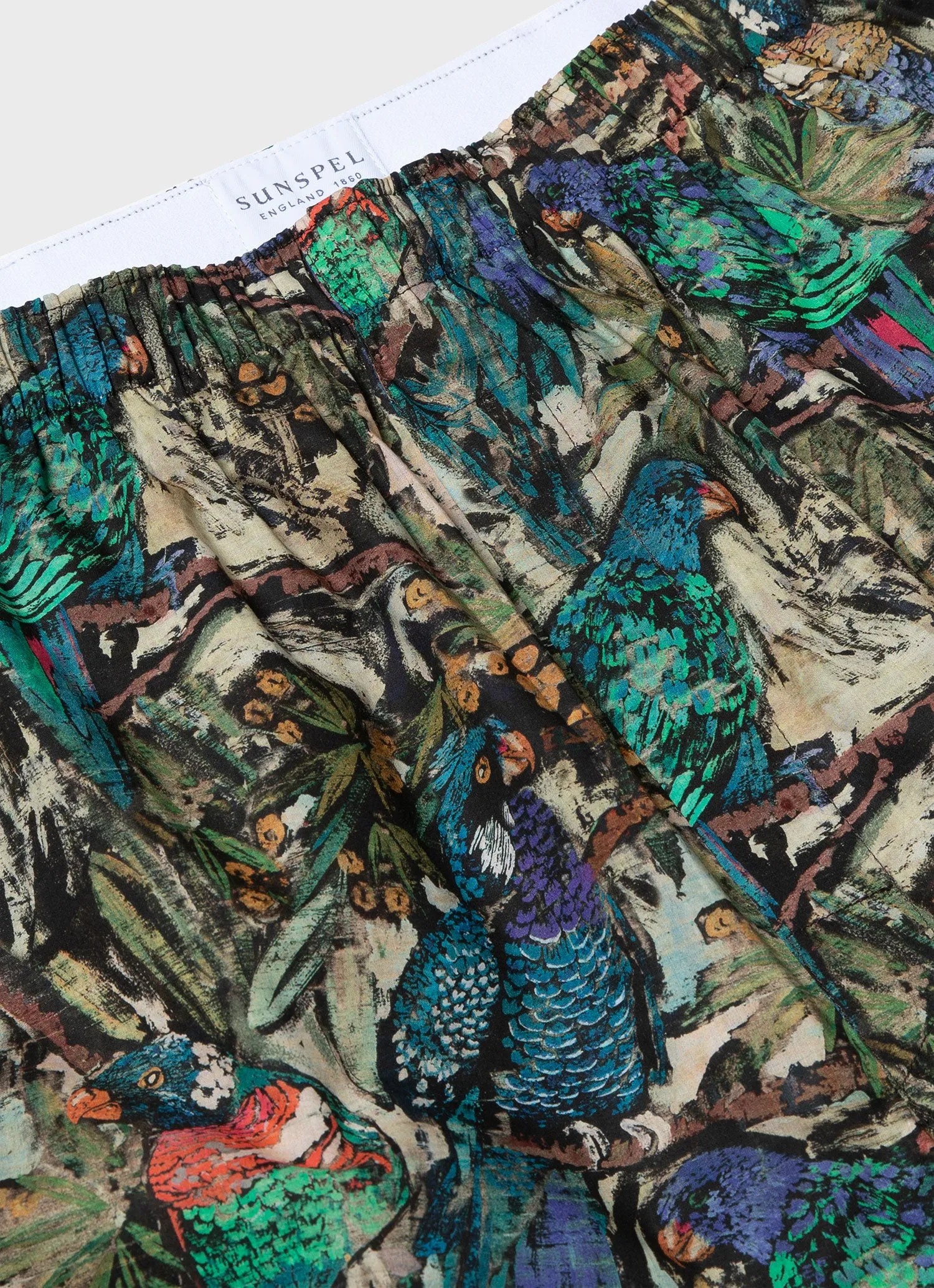 Men's Classic Boxer Shorts in Liberty Fabric in Jungle sold by Sunspel product image thumbnail 4