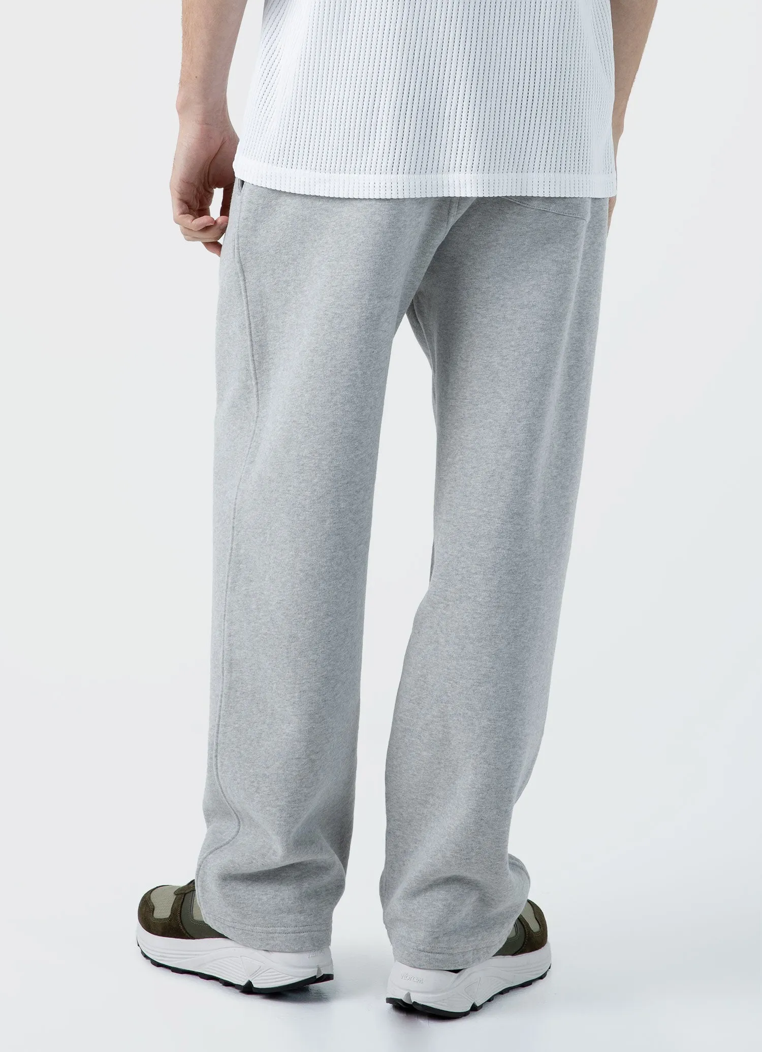 Men's Sunspel x Nigel Cabourn Sweatpant in Light Grey Melange sold by Sunspel product image thumbnail 5