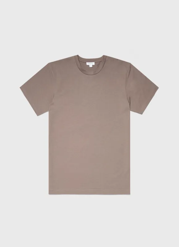 Men's Riviera Midweight T-shirt in Cedar sold by Sunspel