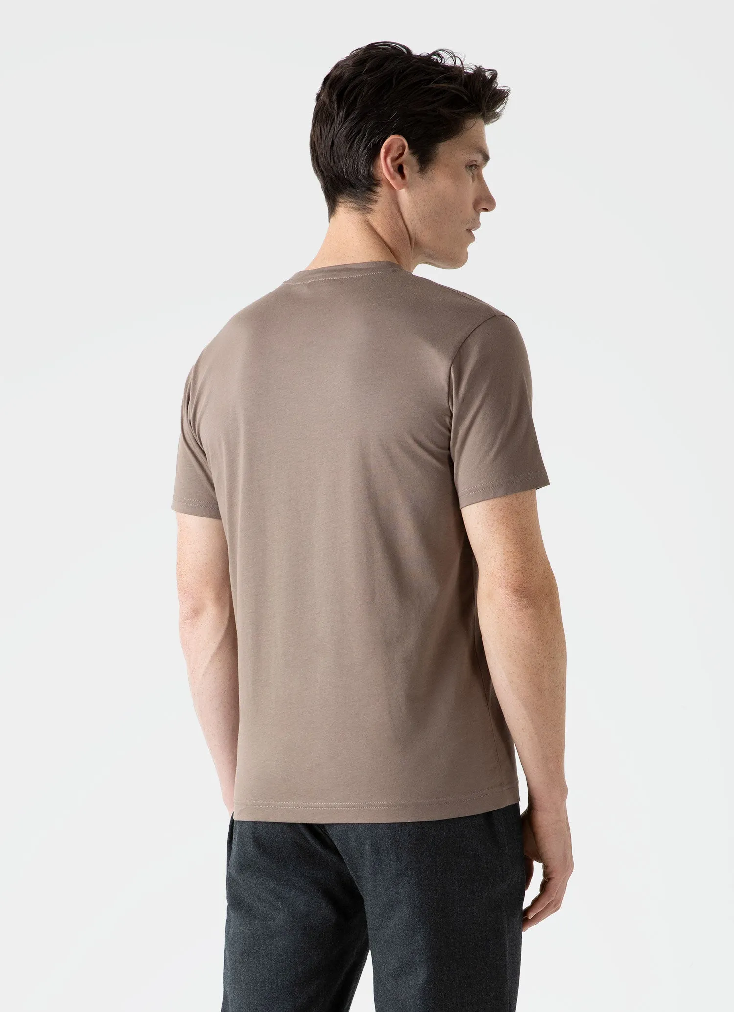 Men's Riviera Midweight T-shirt in Cedar sold by Sunspel product image thumbnail 5