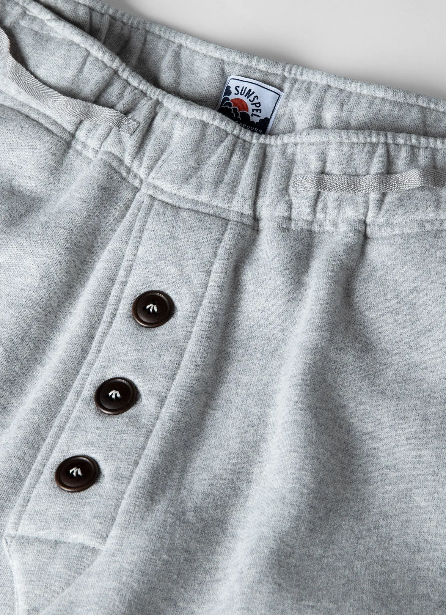 Men's Sunspel x Nigel Cabourn Sweatpant in Light Grey Melange sold by Sunspel product image thumbnail 4