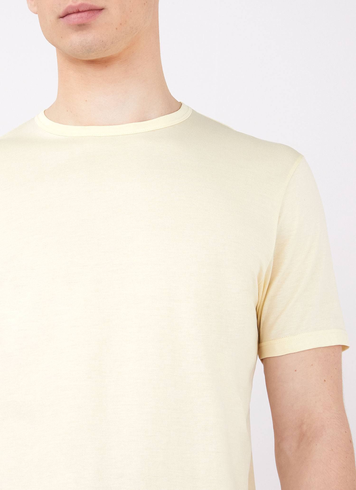 Men's Classic T-shirt in Lemon sold by Sunspel product image thumbnail 5