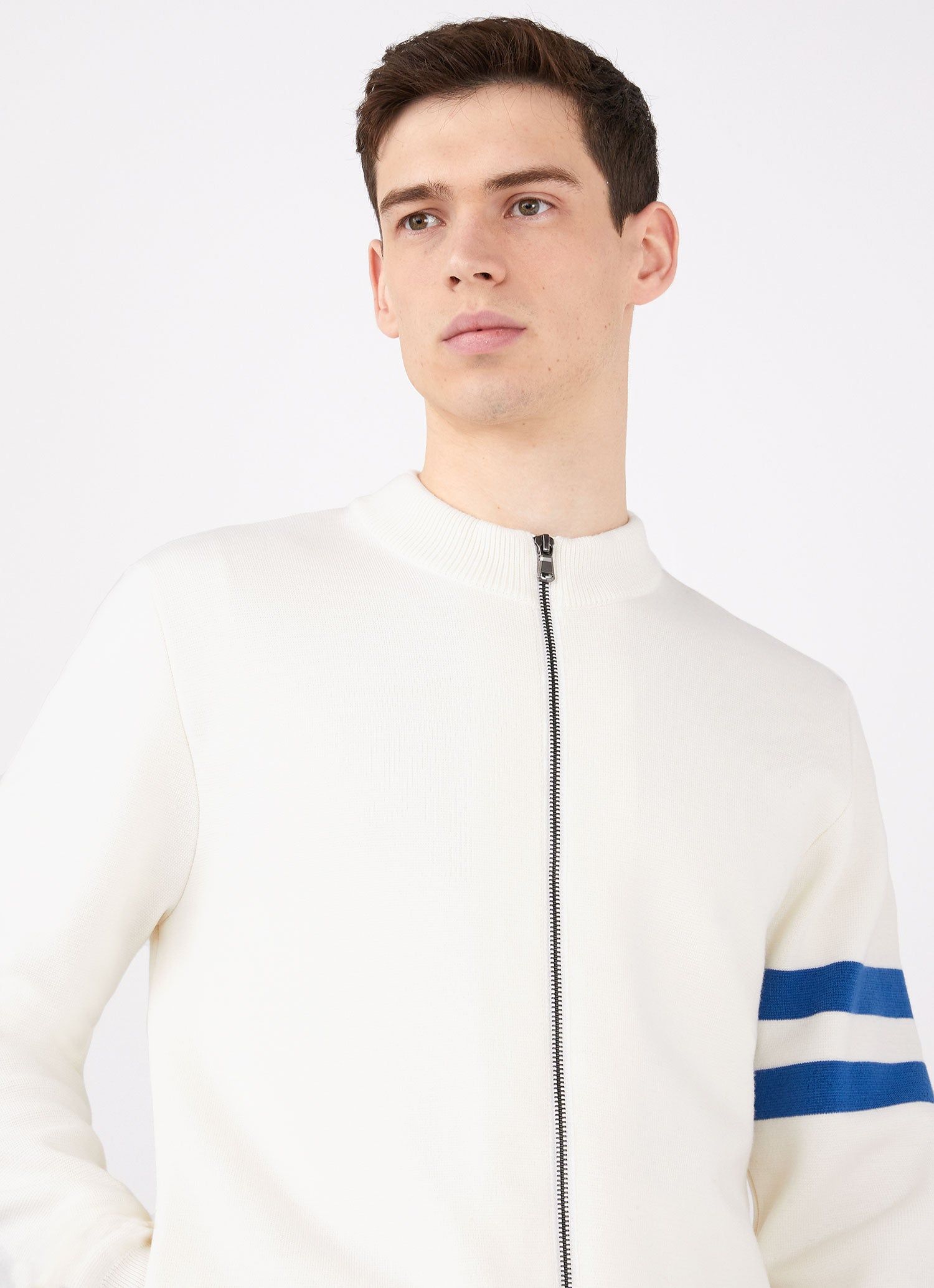 Men's Paul Weller Merino Zip Cardigan in Cotton sold by Sunspel product image thumbnail 5