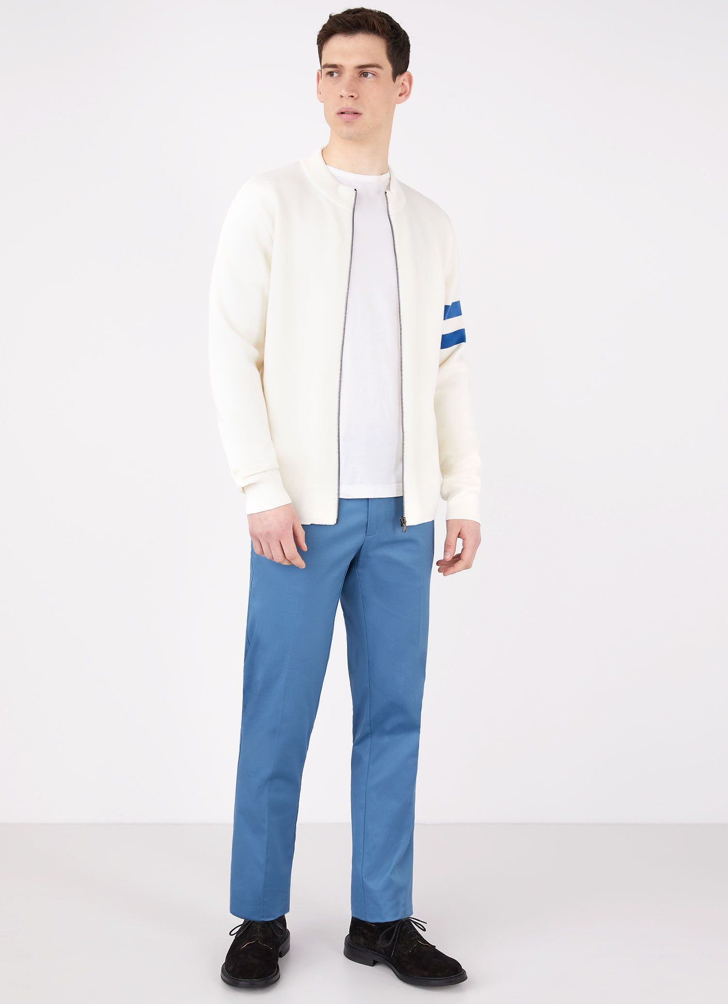Men's Paul Weller Merino Zip Cardigan in Cotton sold by Sunspel product image thumbnail 3