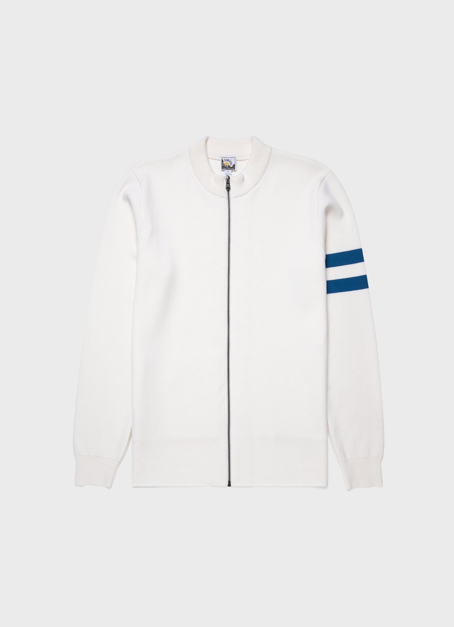 Men's Paul Weller Merino Zip Cardigan in Cotton sold by Sunspel