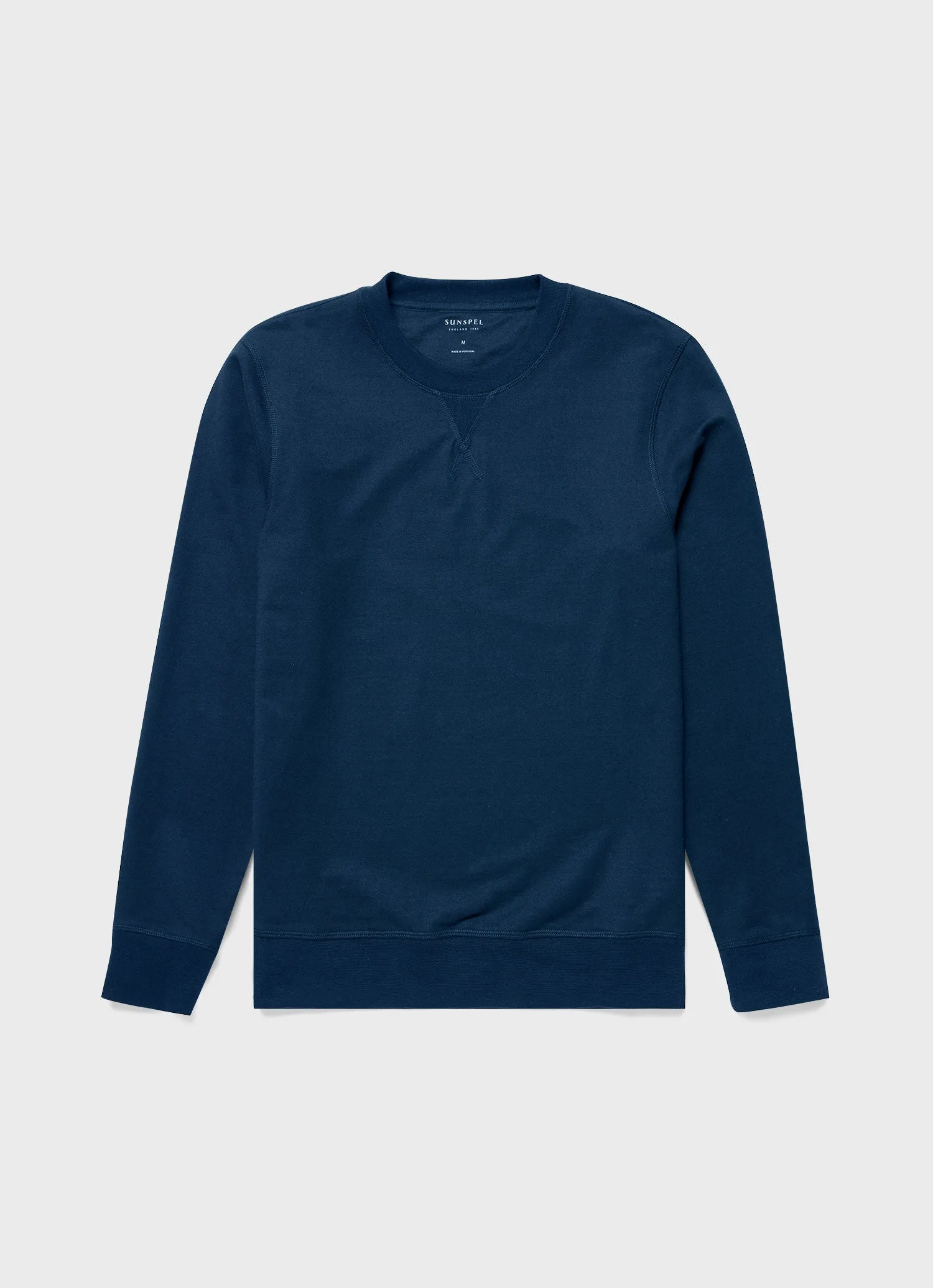 Men's DriRelease Active Sweatshirt in Marine Blue sold by Sunspel
