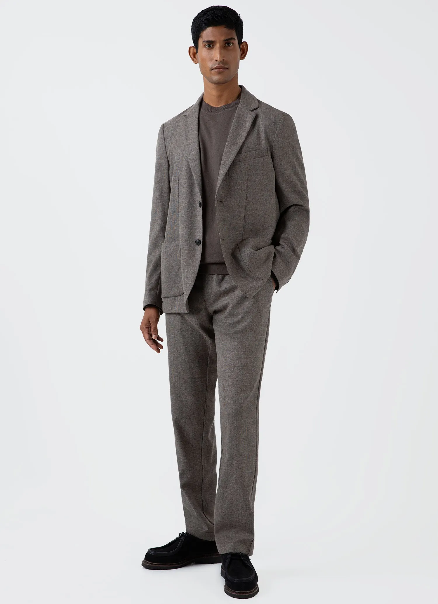 Men's Sea Island Cashmere Crew Neck Jumper in Cedar sold by Sunspel product image thumbnail 3