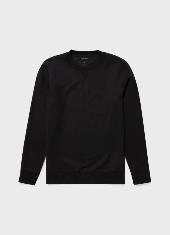 Men's DriRelease Active Sweatshirt in Black sold by Sunspel