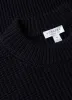 Men's Mariner Mock Neck Jumper in Light Navy sold by Sunspel