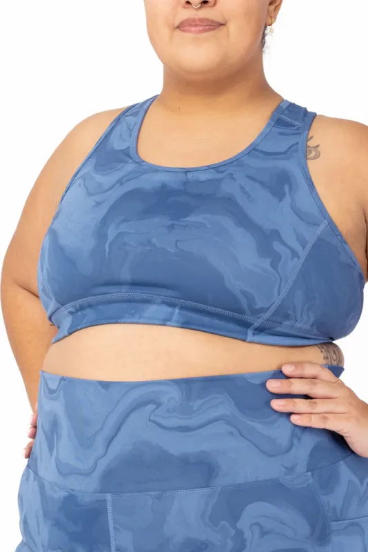 Racerback Sports Bra - Moonlight Marble - FINAL SALE sold by Superfit Hero
