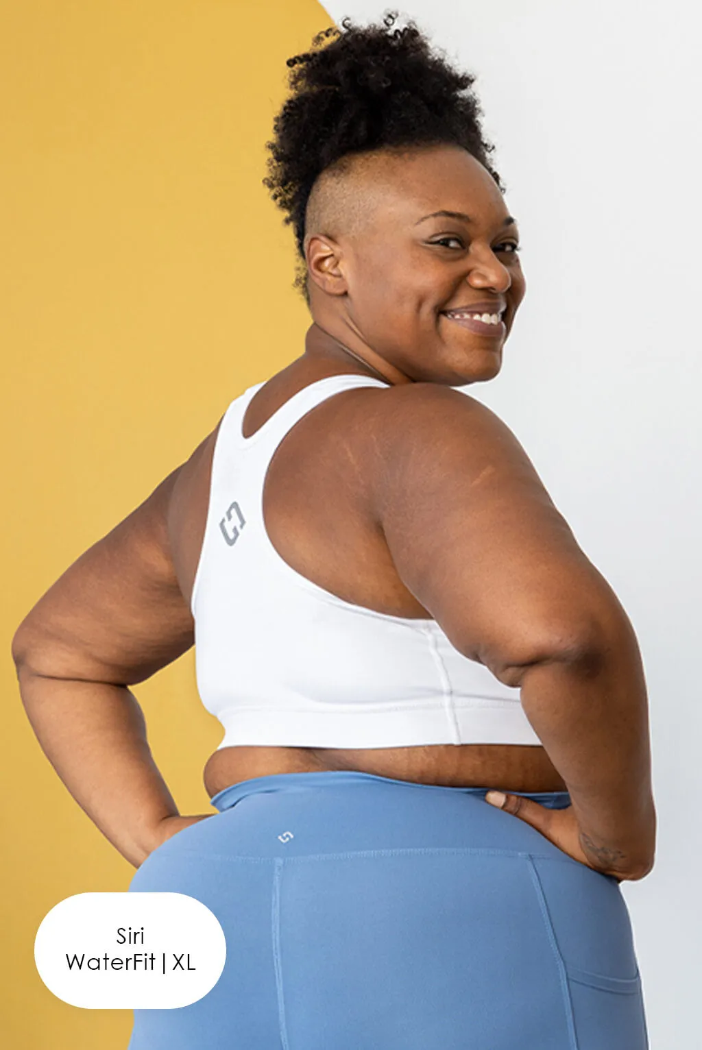 Racerback Sports Bra - White sold by Superfit Hero product image thumbnail 4