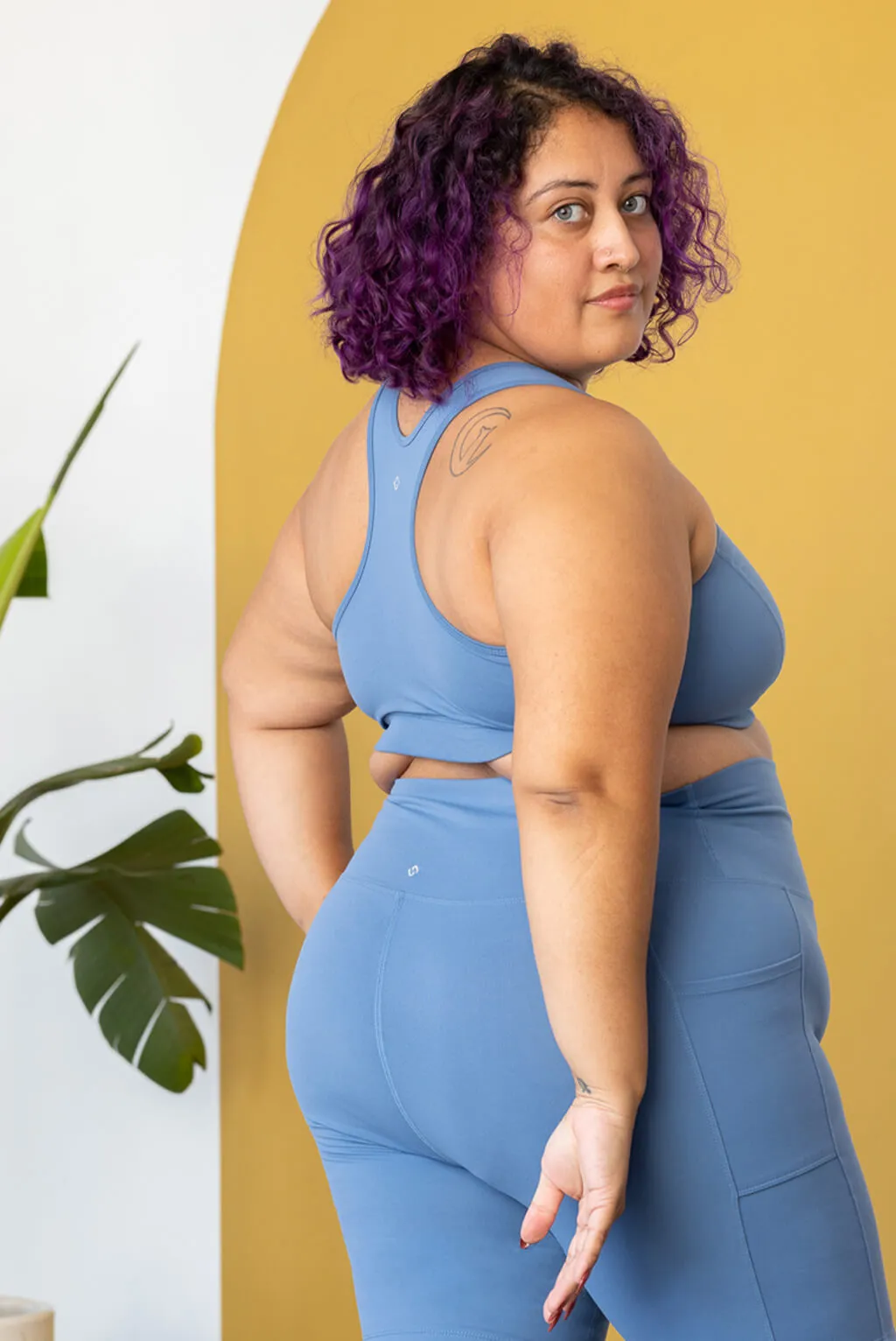 Racerback Sports Bra - Moonlight Blue - FINAL SALE sold by Superfit Hero product image thumbnail 2