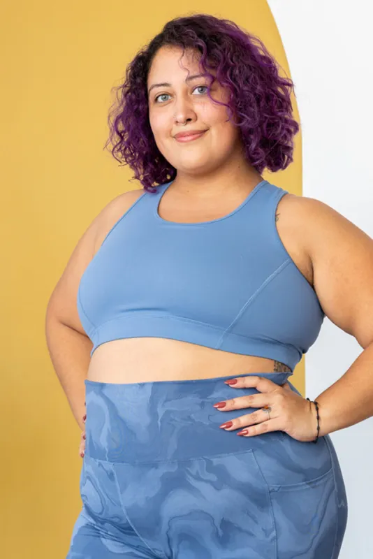 Racerback Sports Bra - Moonlight Blue - FINAL SALE sold by Superfit Hero