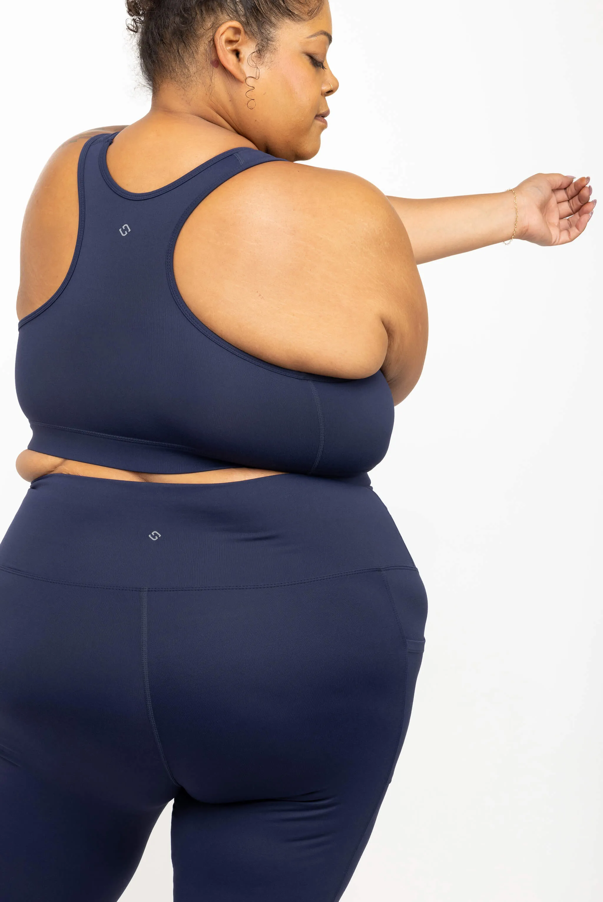 Racerback Sports Bra - Navy sold by Superfit Hero product image thumbnail 2