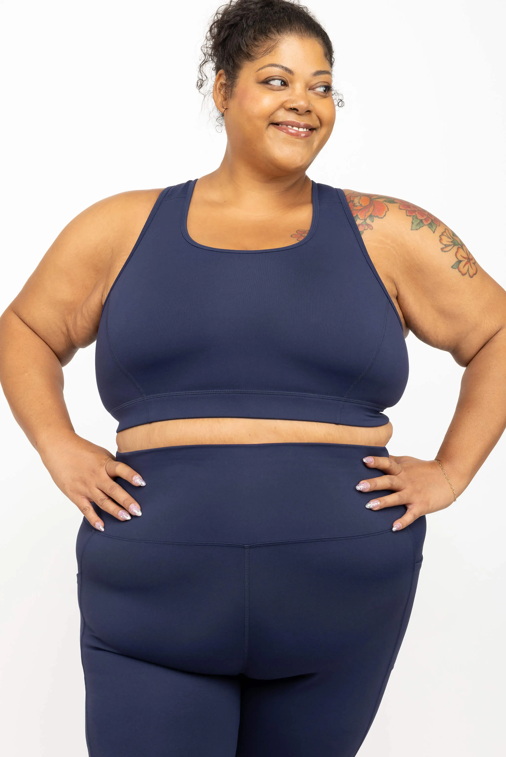 Racerback Sports Bra - Navy sold by Superfit Hero product image thumbnail 3