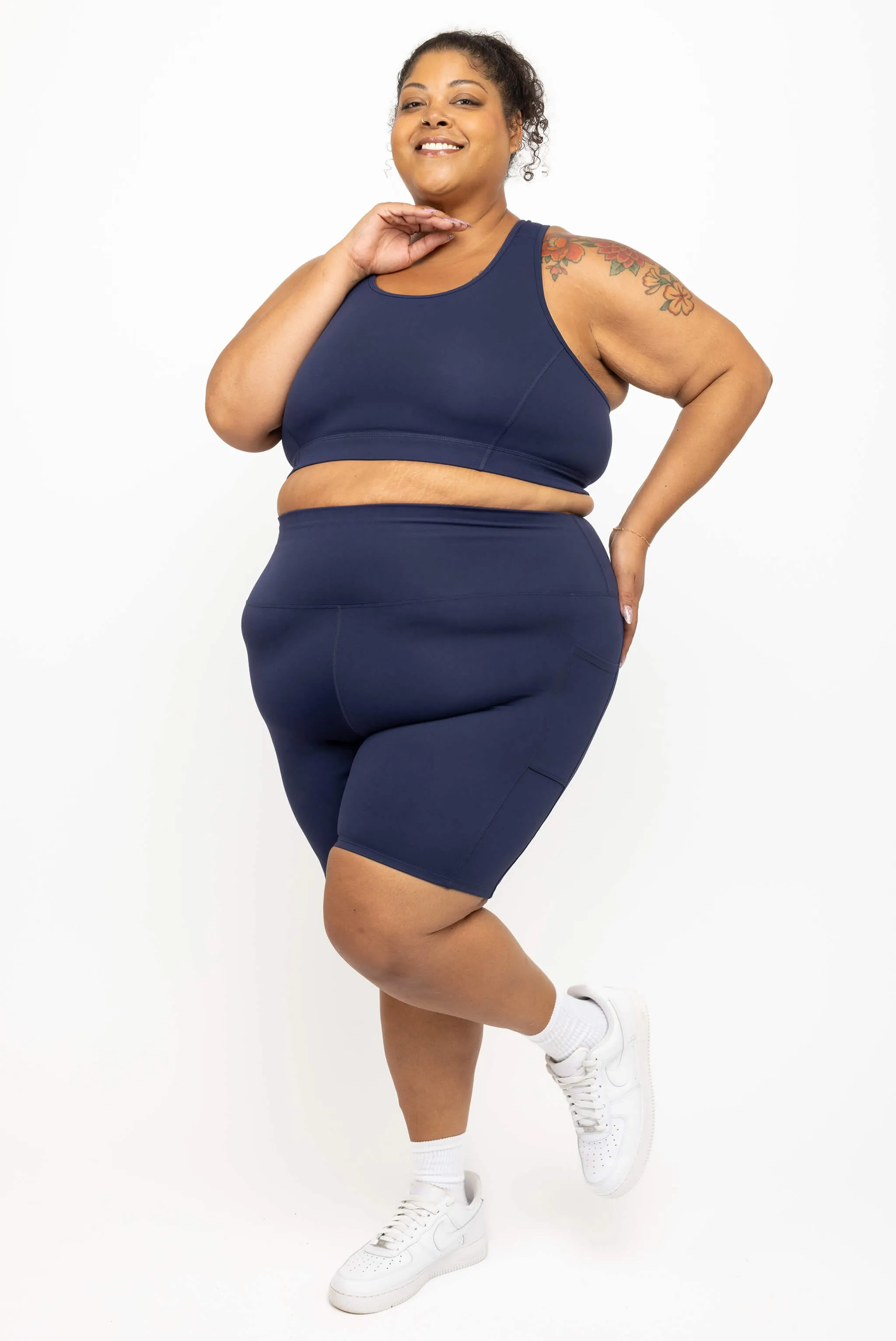 Pocket Bike Shorts 9 inch - Navy sold by Superfit Hero product image thumbnail 4