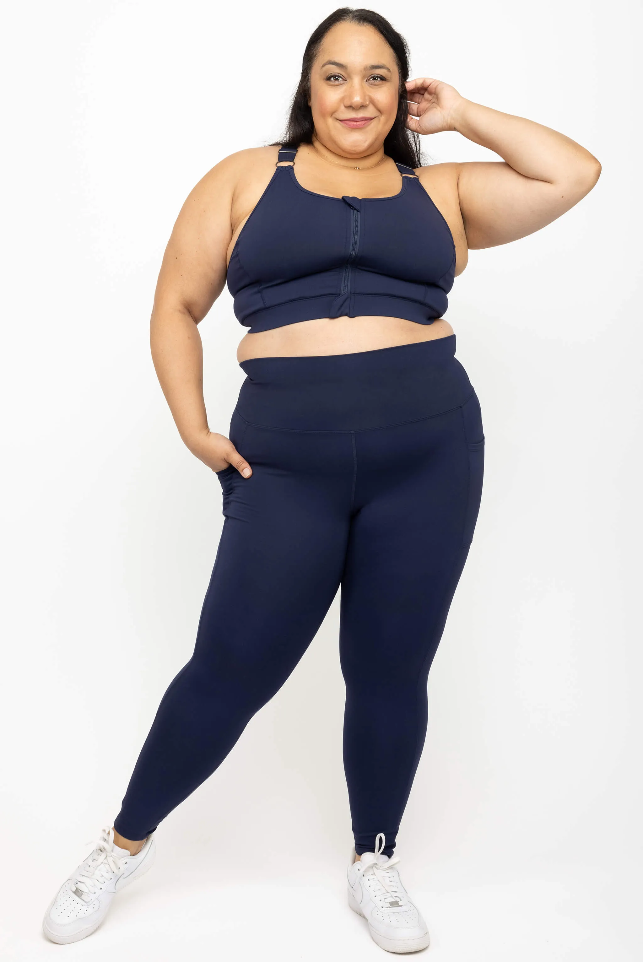 SuperHold Pocket 7/8 Leggings - Navy sold by Superfit Hero product image thumbnail 4