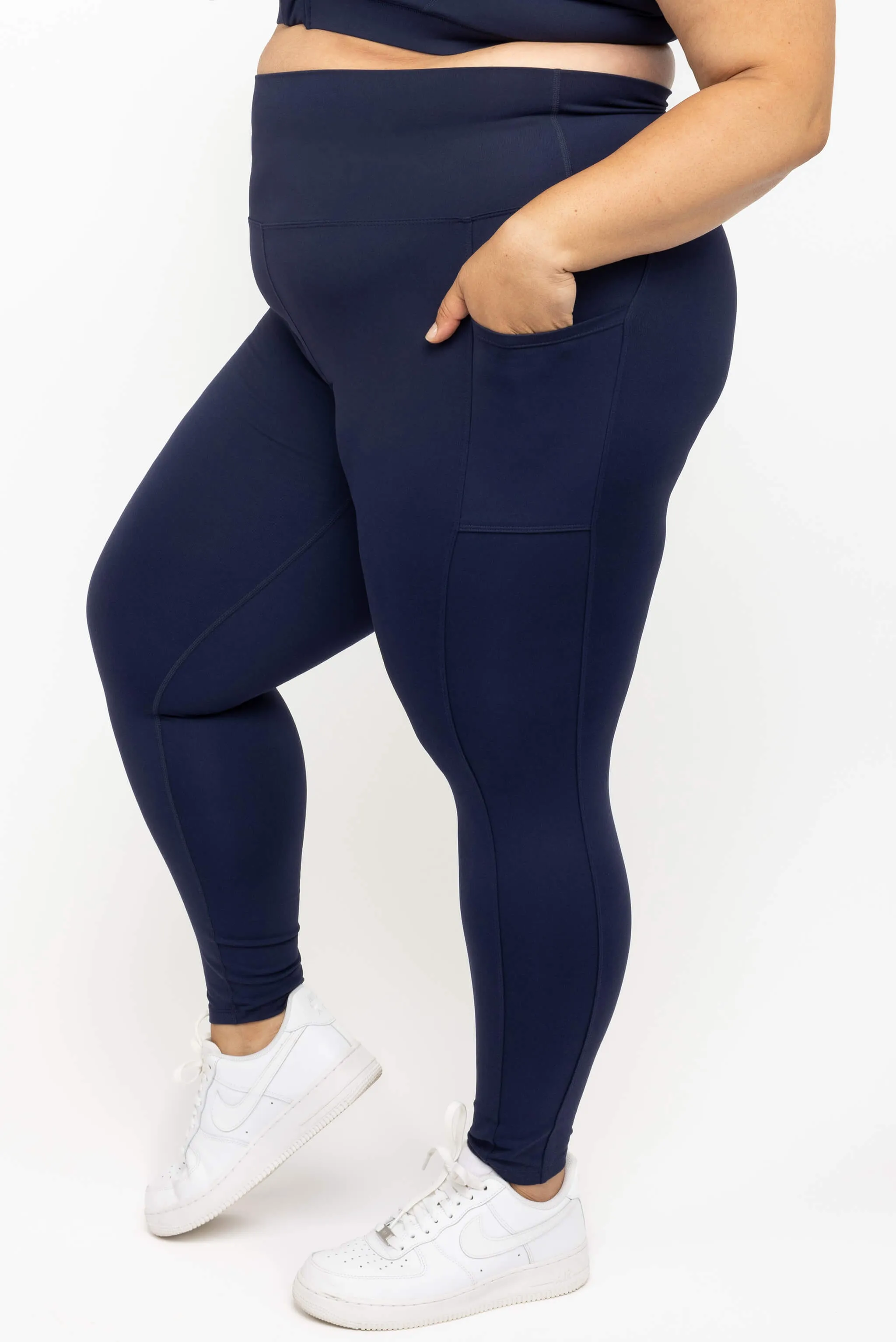 SuperHold Pocket 7/8 Leggings - Navy sold by Superfit Hero product image thumbnail 5