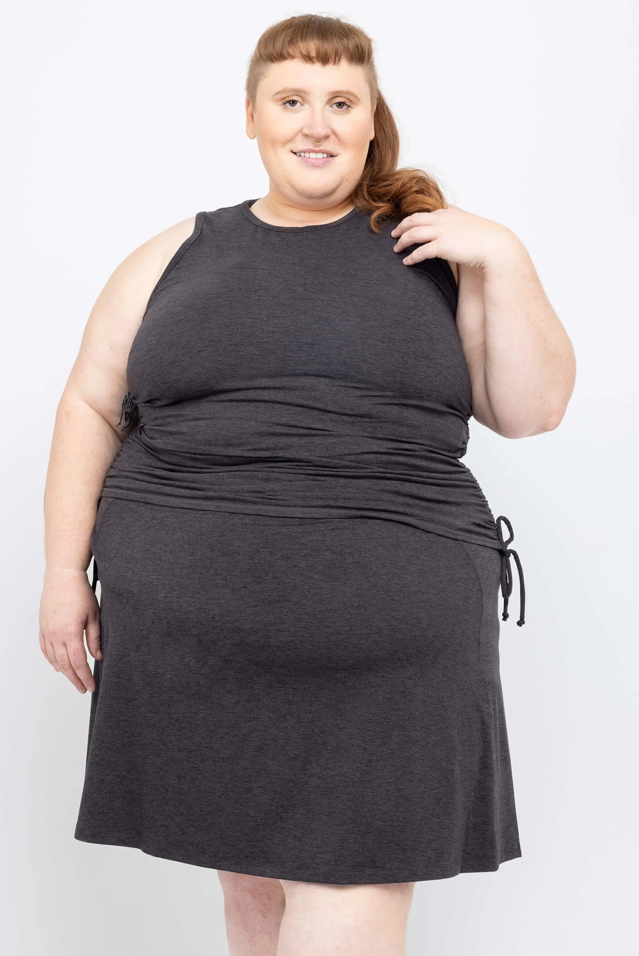 SuperSoft Cinch Tank - Heather Black sold by Superfit Hero product image thumbnail 4