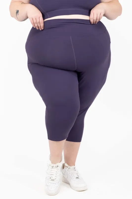 Pocket Capris - Deep Purple sold by Superfit Hero