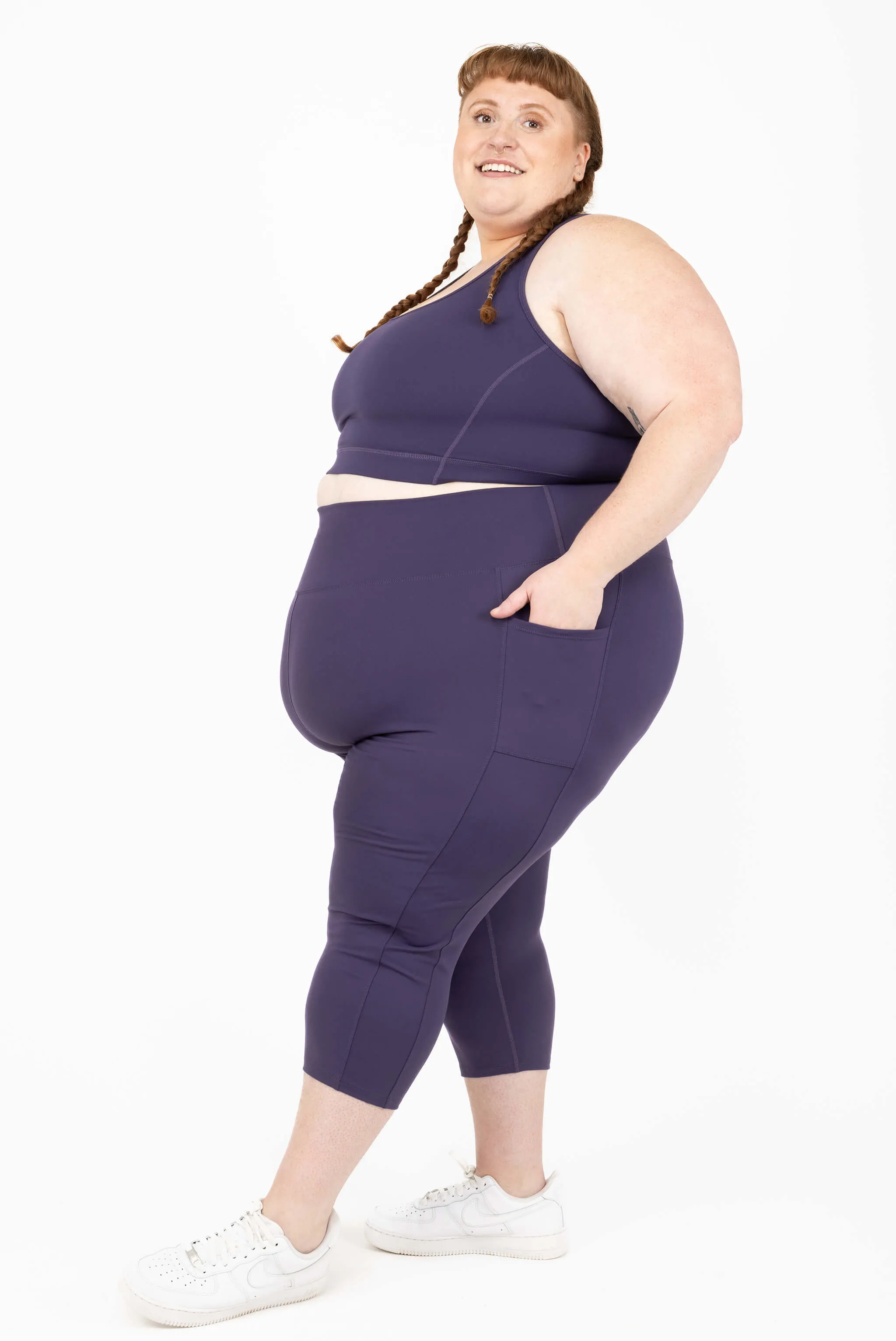 SuperHold Pocket Capris - Deep Purple sold by Superfit Hero product image thumbnail 2