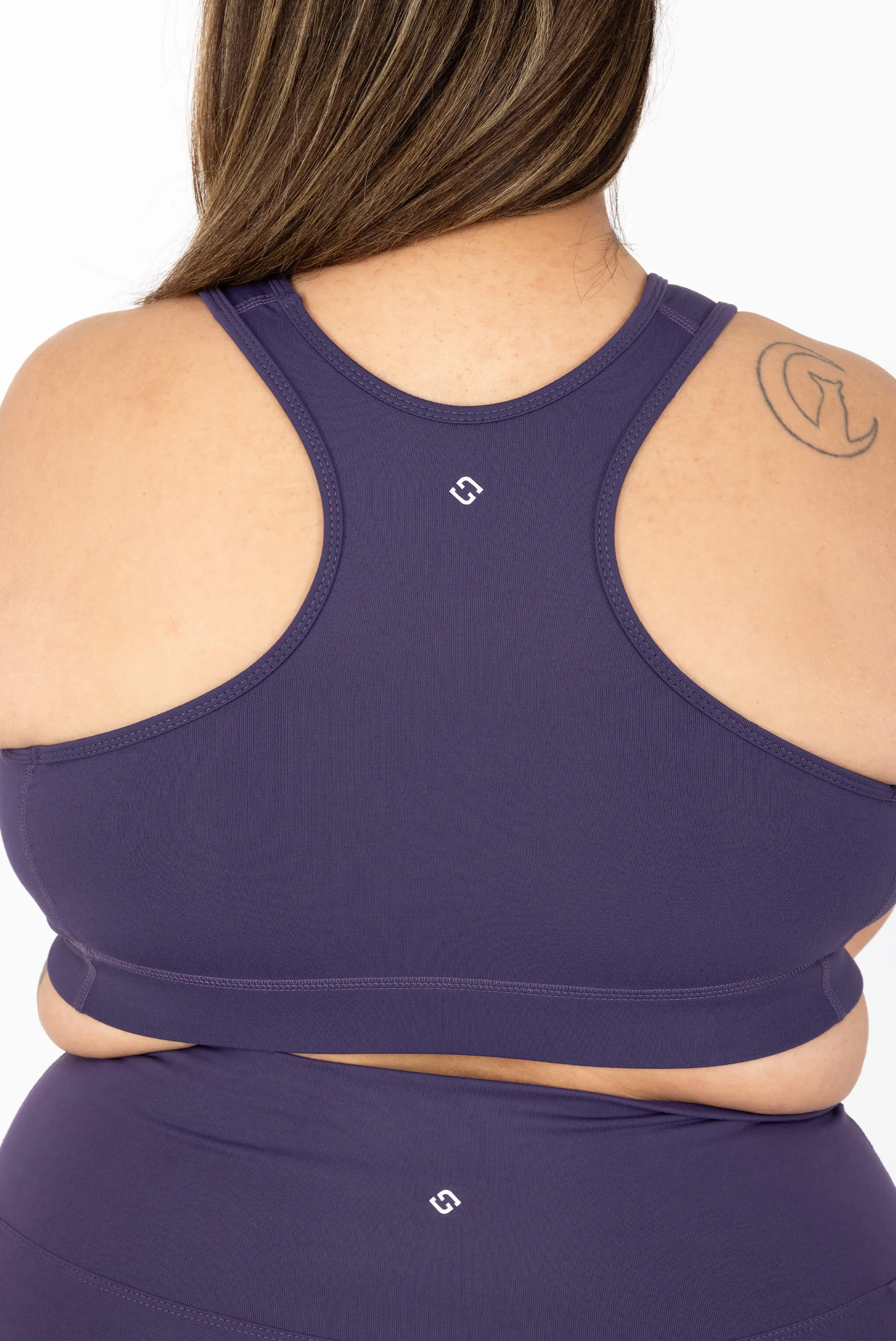 Racerback Sports Bra - Deep Purple sold by Superfit Hero product image thumbnail 5