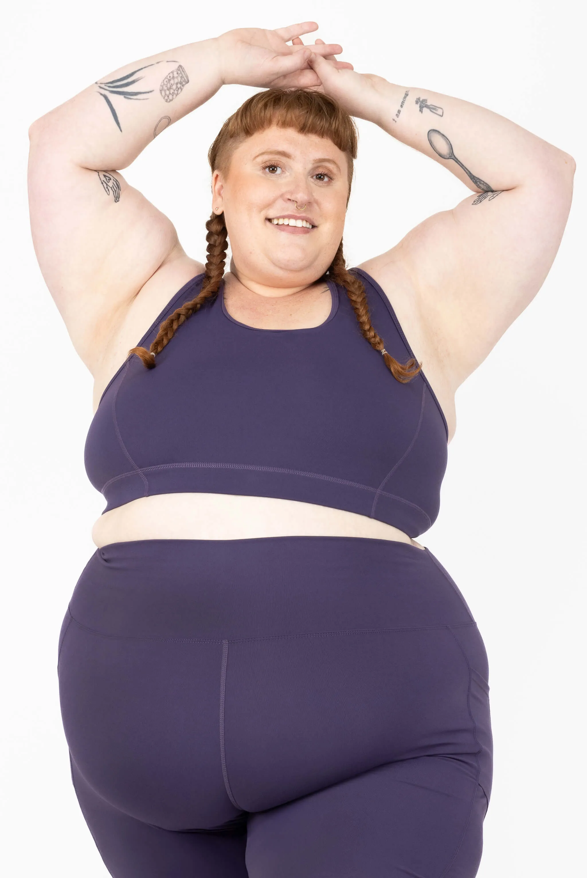 Racerback Sports Bra - Deep Purple sold by Superfit Hero product image thumbnail 2