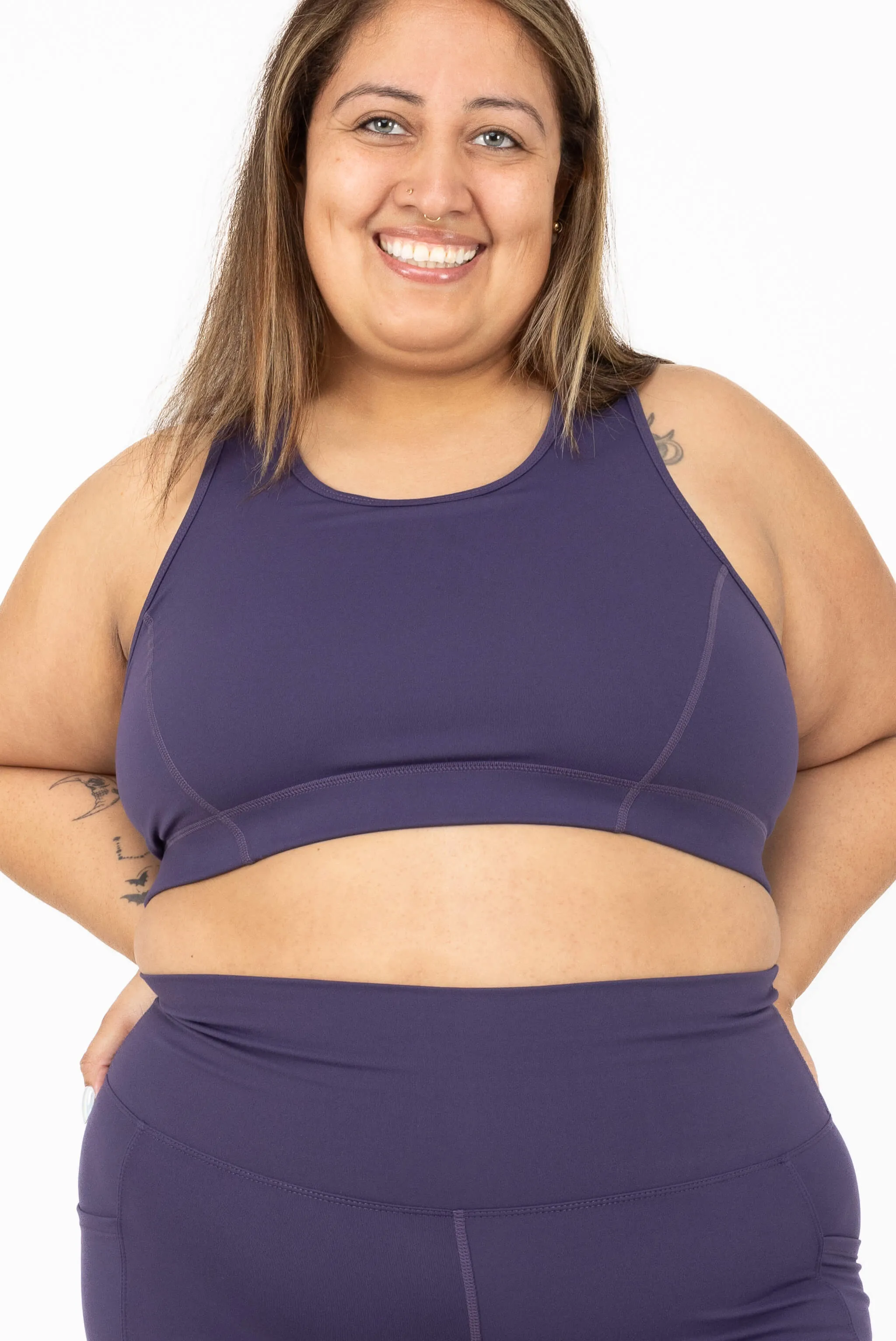 Racerback Sports Bra - Deep Purple sold by Superfit Hero product image thumbnail 4