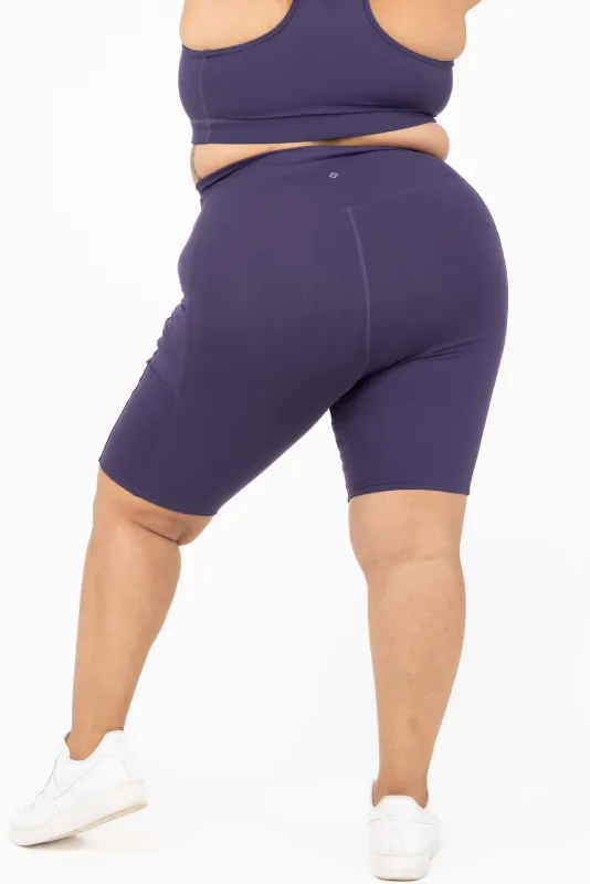 Pocket Bike Shorts 11 inch - Deep Purple sold by Superfit Hero