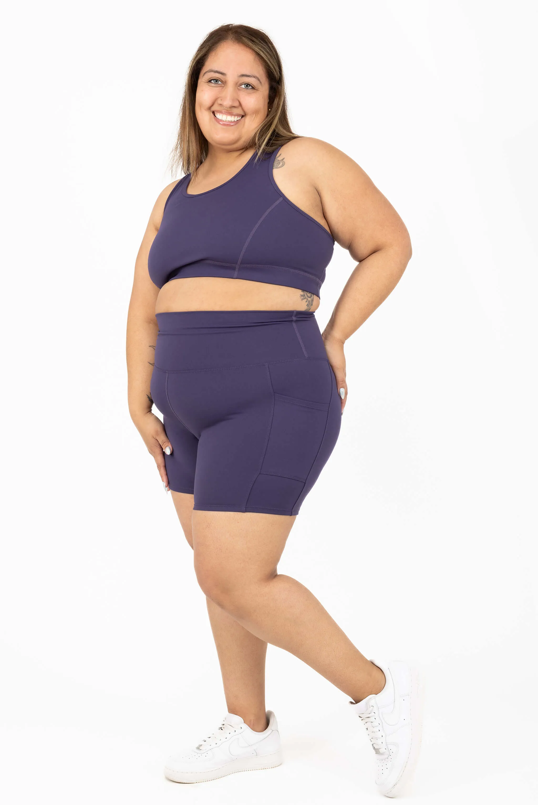 SuperHold Pocket Bike Shorts 6 inch - Deep Purple sold by Superfit Hero product image thumbnail 4