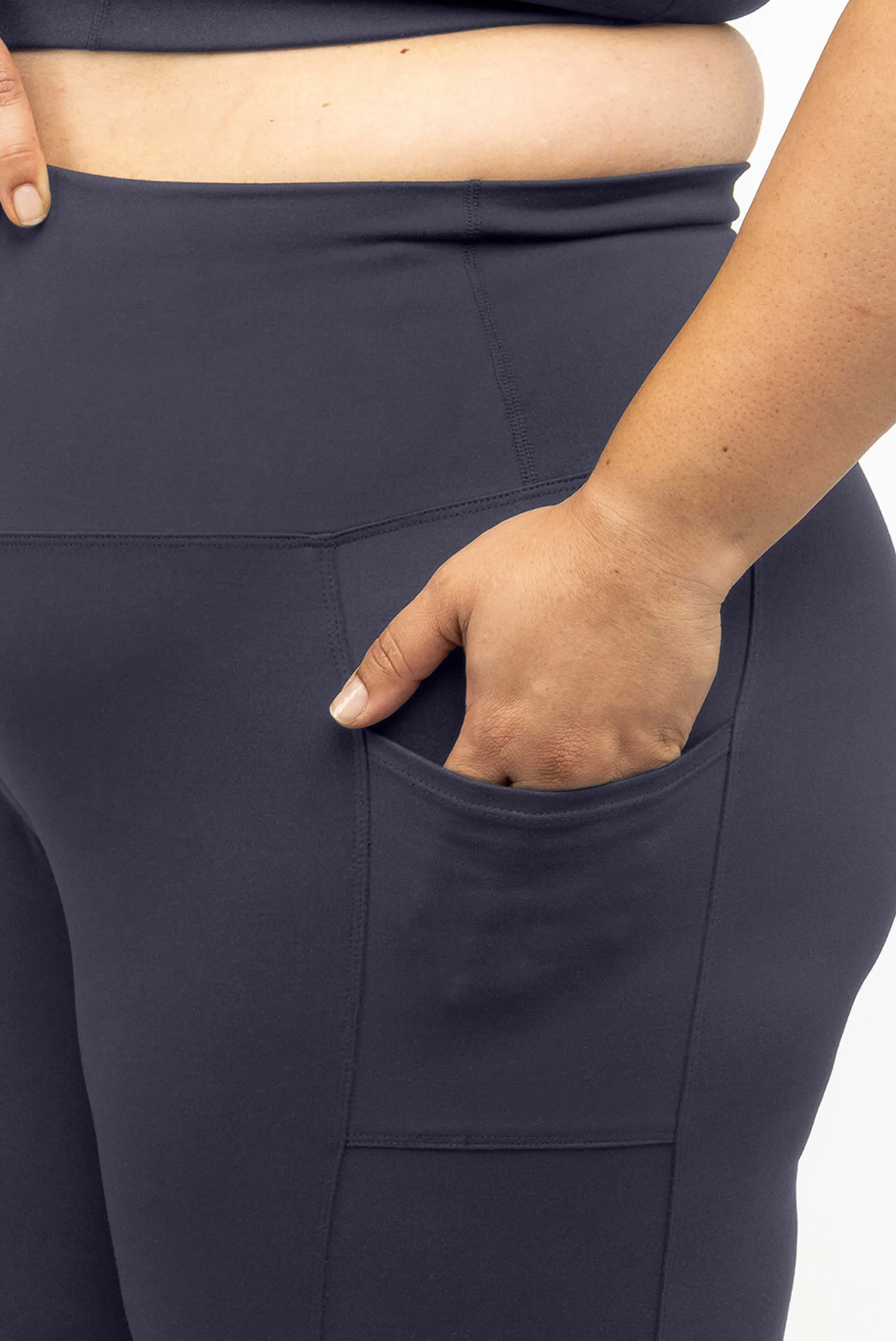 Pocket Straight Leggings - Carbon sold by Superfit Hero product image thumbnail 3