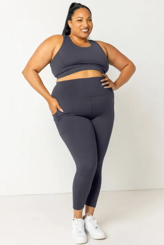 Pocket 7/8 Leggings - Carbon sold by Superfit Hero