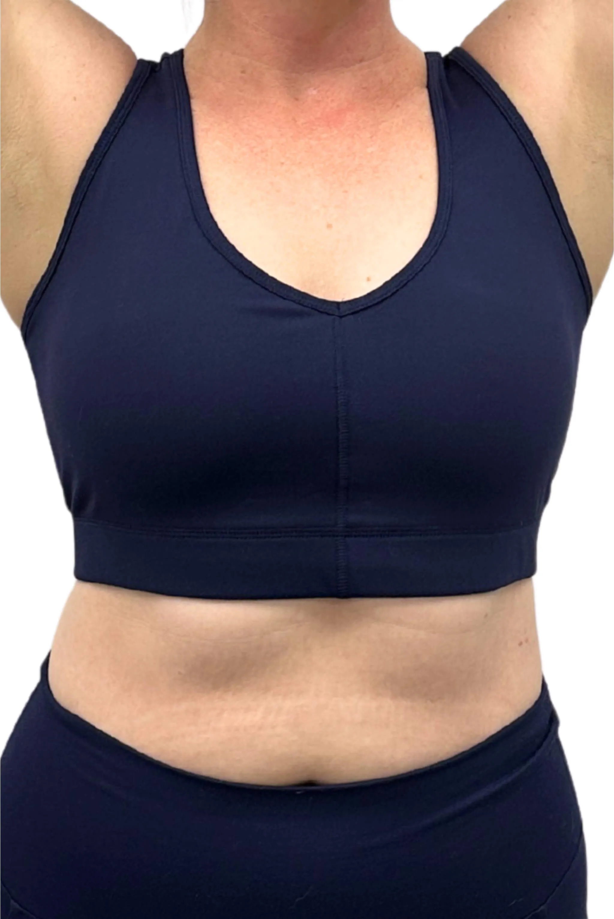 SuperHold V-Neck Sports Bra - Navy sold by Superfit Hero product image thumbnail 3