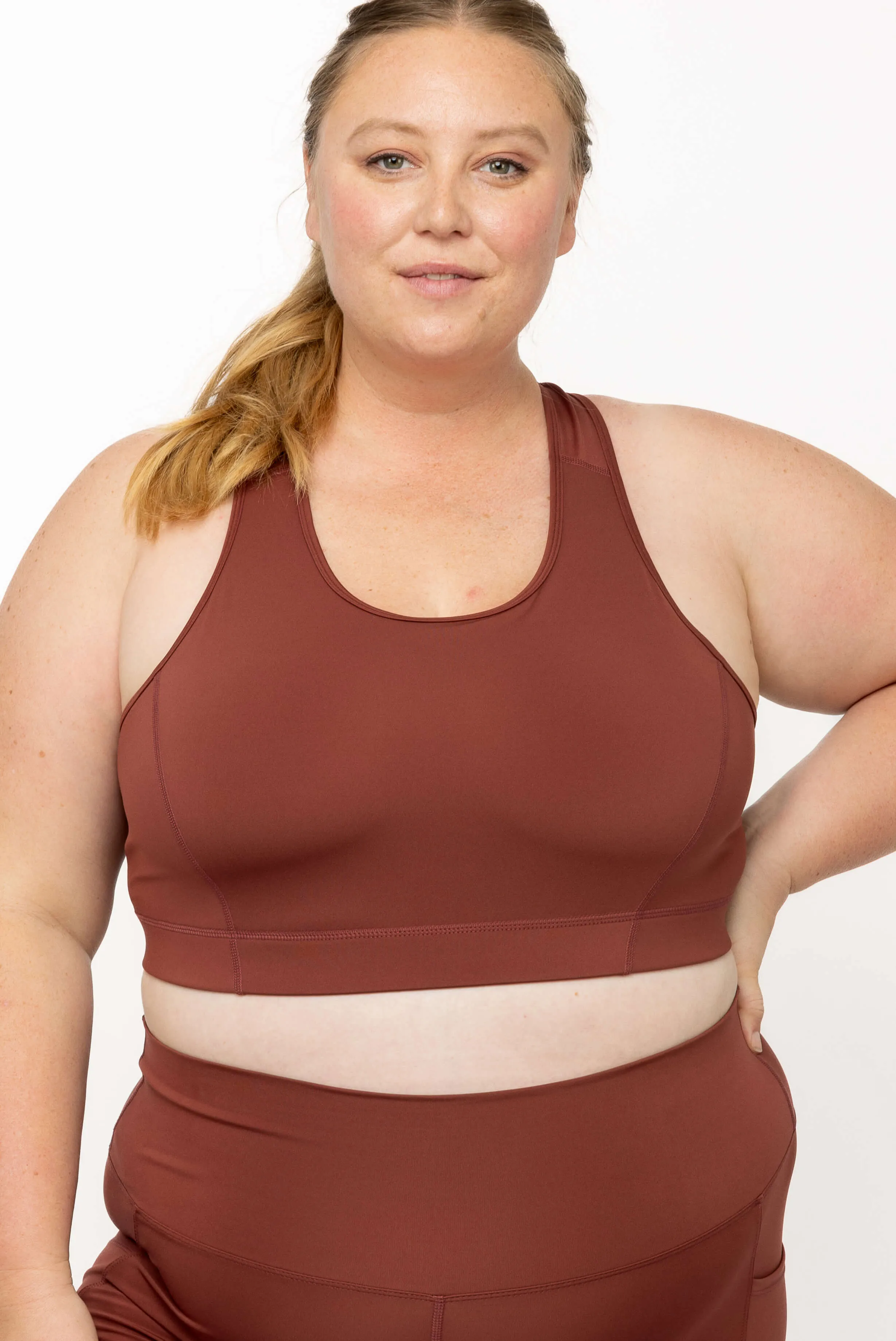 SuperCool Racerback Sports Bra - Cinnamon sold by Superfit Hero product image thumbnail 3