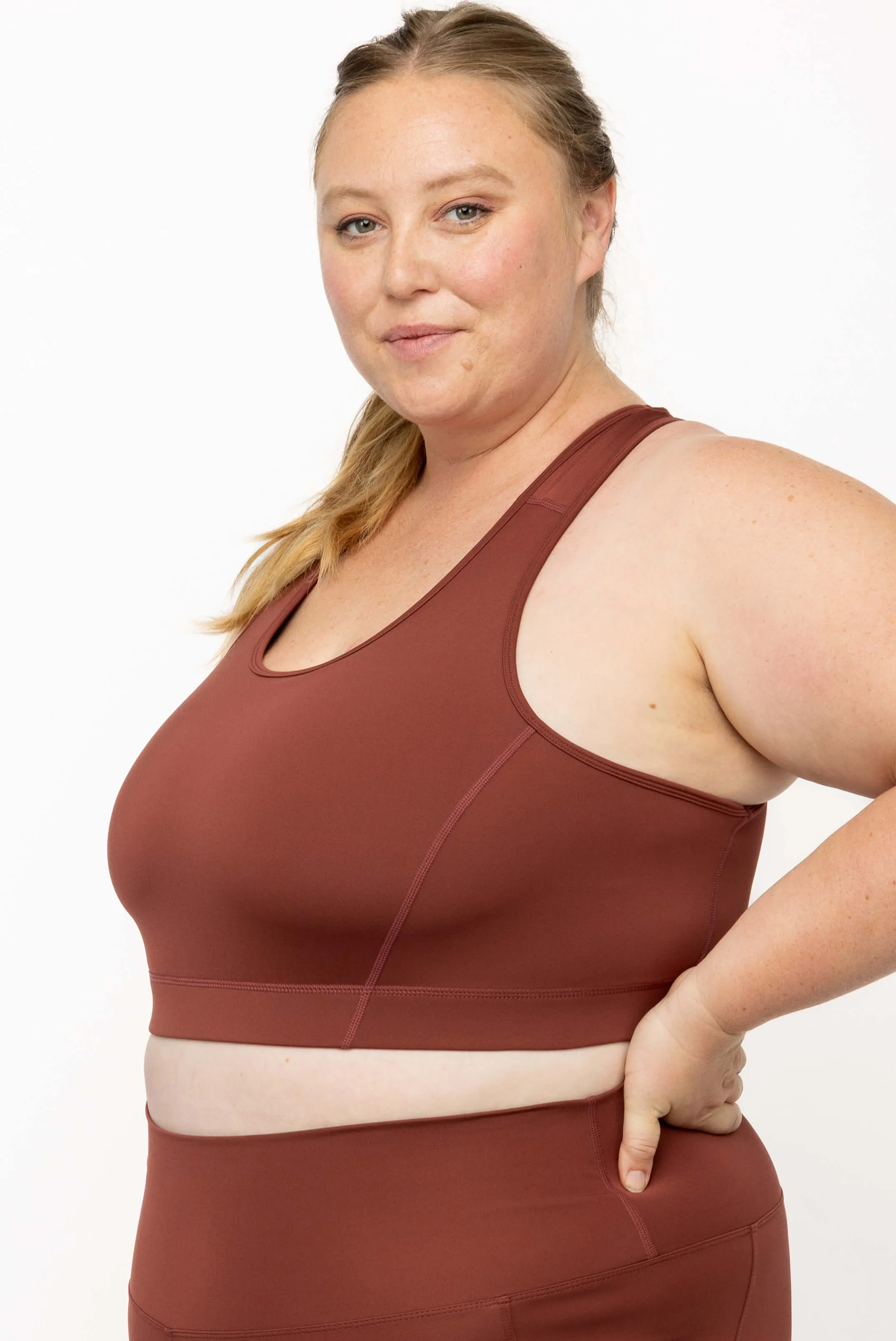 SuperCool Racerback Sports Bra - Cinnamon sold by Superfit Hero product image thumbnail 2