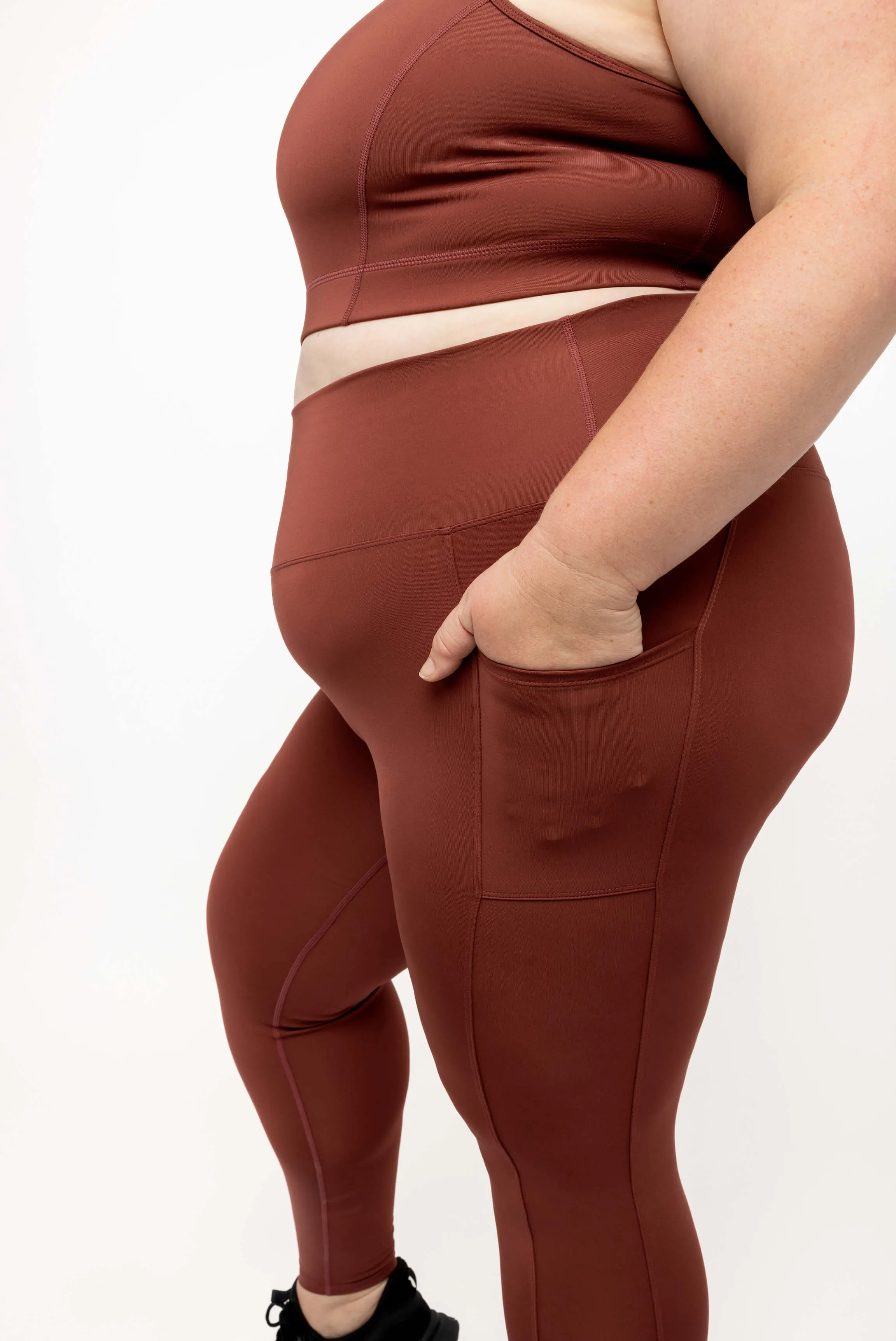 SuperCool Pocket Leggings - Cinnamon sold by Superfit Hero product image thumbnail 3